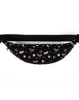 Black Crystal Moon Moth Belt Bag