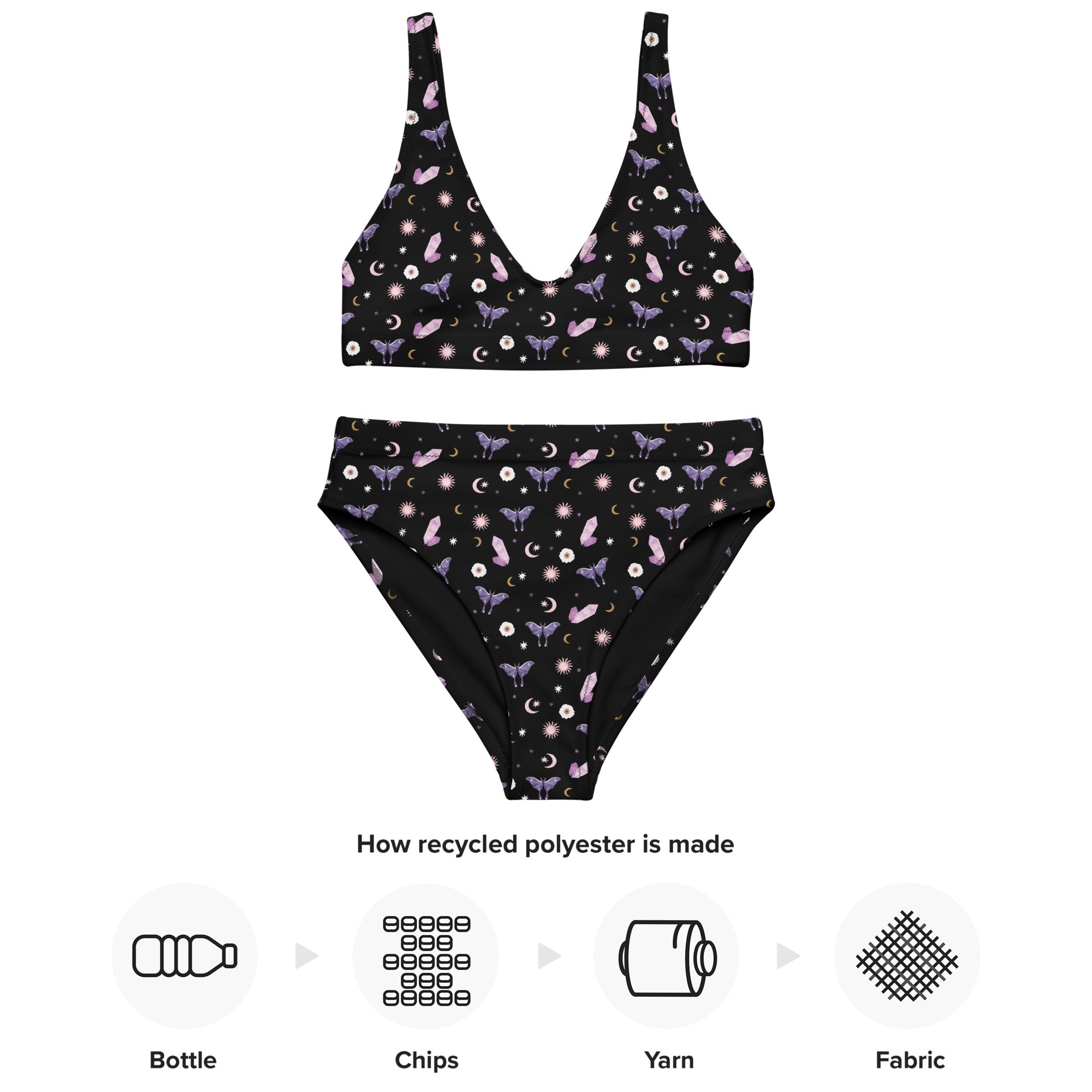 Crystal Moon Moth 2-Piece Swimsuit