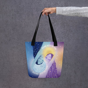 Rising With the Sun Resting With the Moon Tote Bag