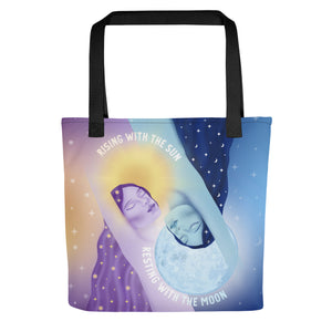 Rising With the Sun Resting With the Moon Tote Bag