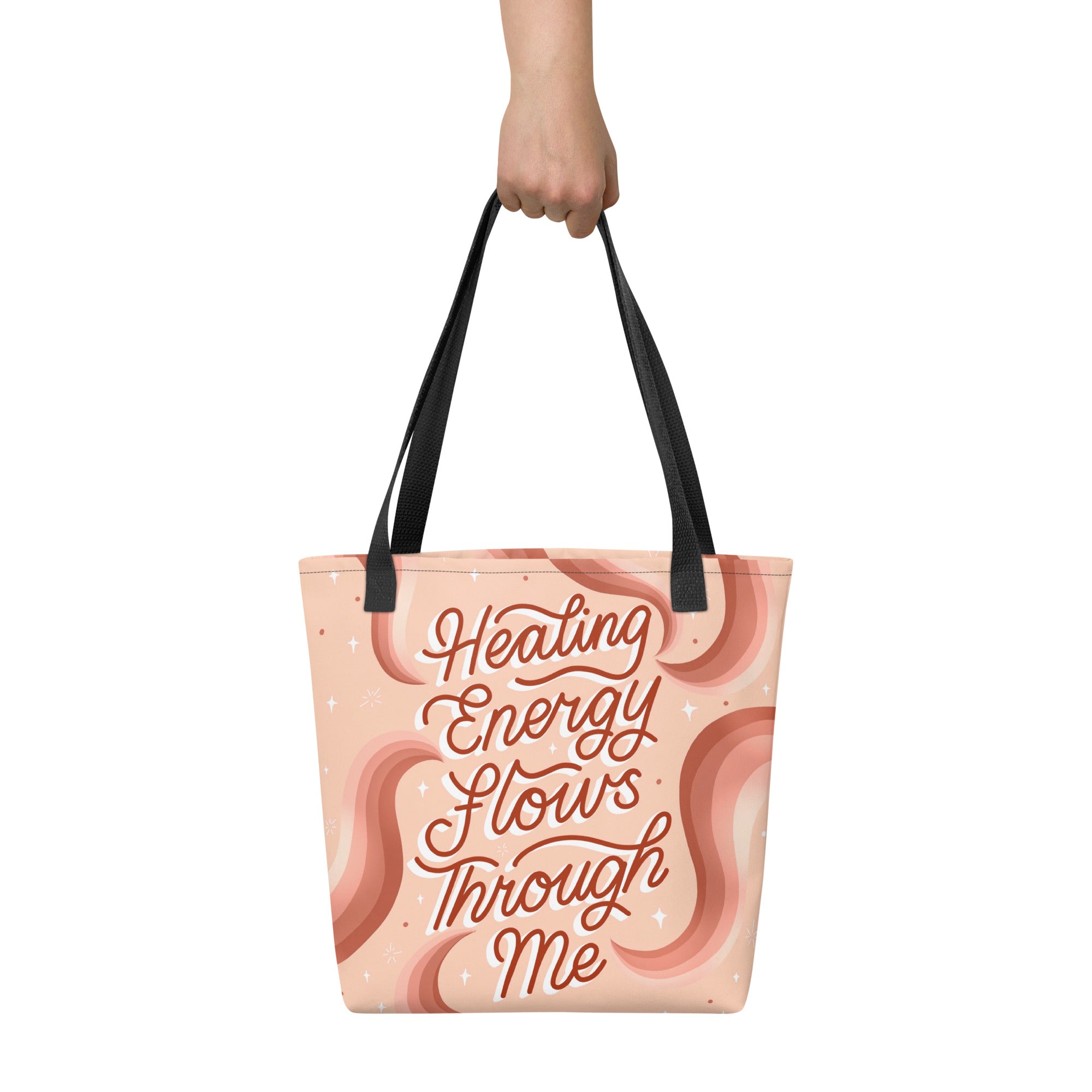 Healing Energy Flows Through Me Tote Bag