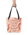 Healing Energy Flows Through Me Tote Bag