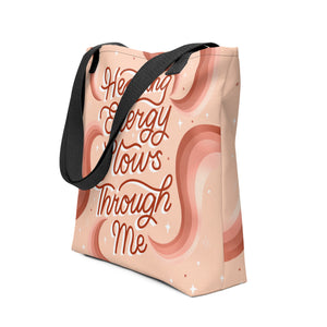 Healing Energy Flows Through Me Tote Bag