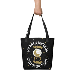 My Path Unfolds With Divine Timing Tote Bag