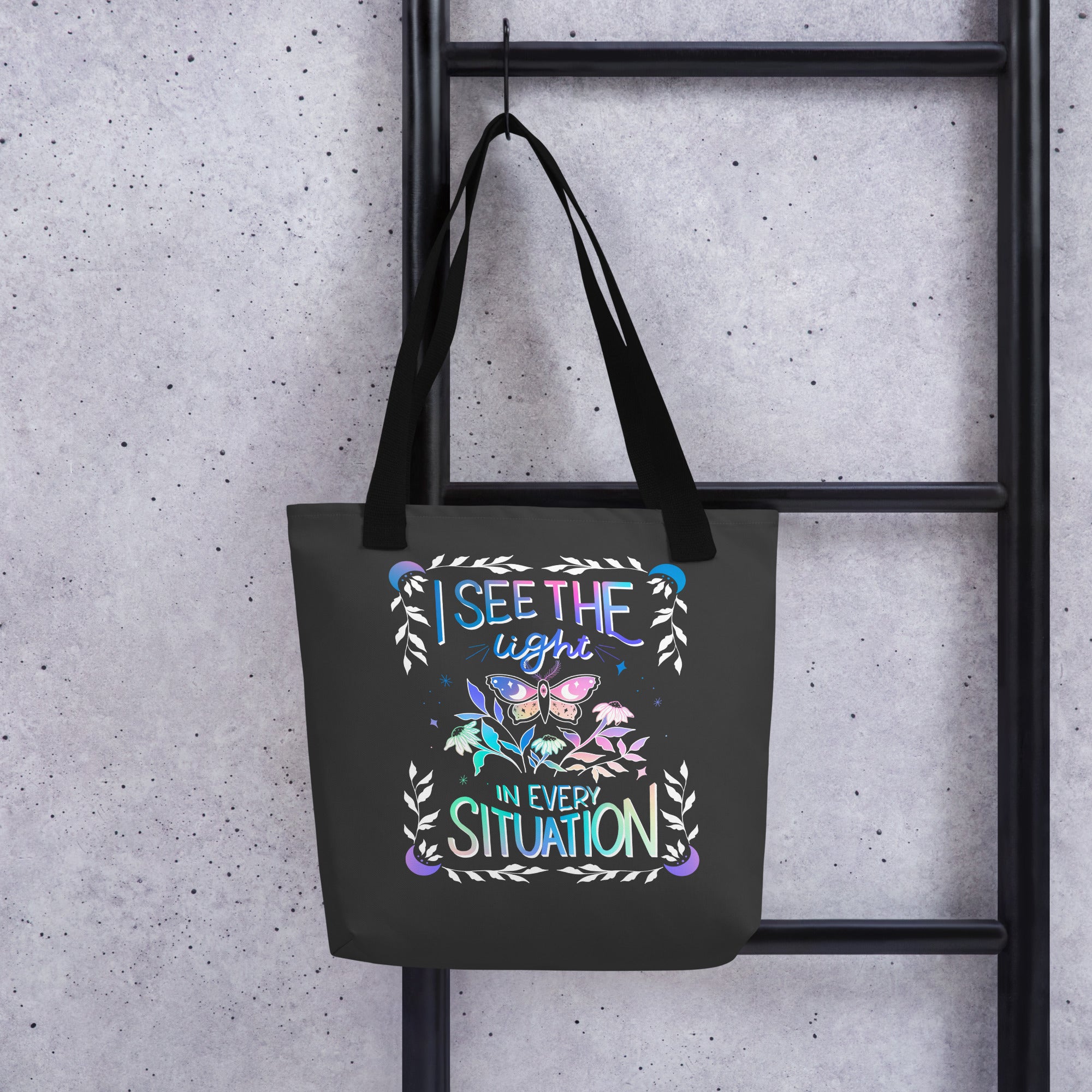 I See the Light in Every Situation Tote Bag