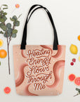 Healing Energy Flows Through Me Tote Bag