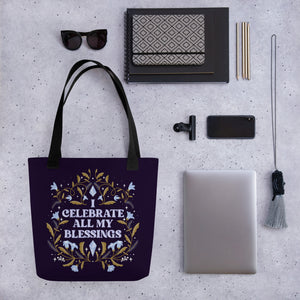 I Celebrate My Blessings Tote Bag