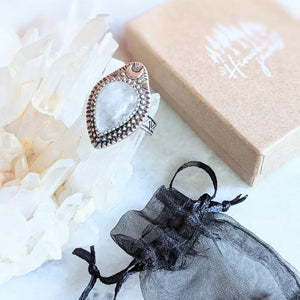 Clear Quartz Moonlight Ring