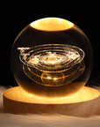 LED Crystal Ball Glowing Galaxy Lamp