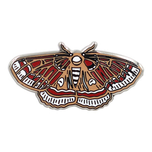 Moth Enamel Pin in 4 Colors