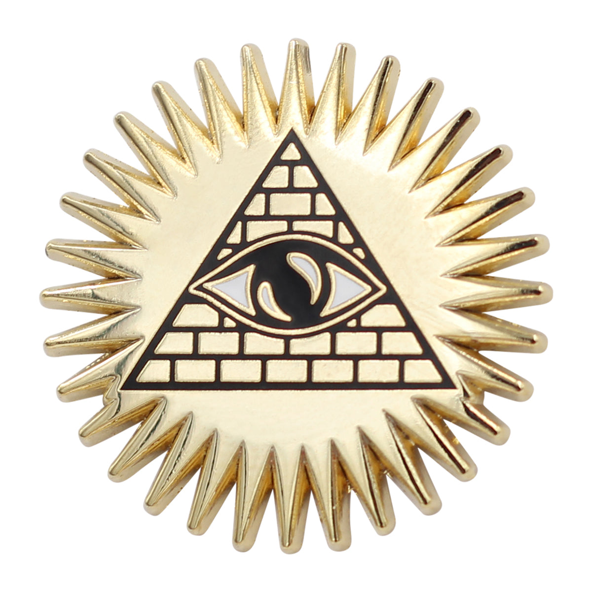 Occult Pyramid &amp; Eye Enamel Pin