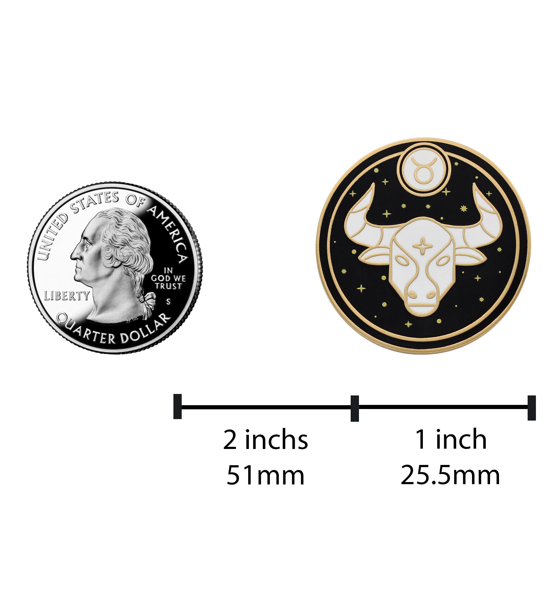 Taurus Enamel Pin