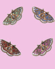 Moth Enamel Pin in 4 Colors