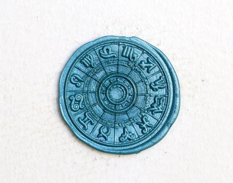 Zodiac Wheel Wax Seal Stamp Set