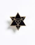 Gold Merkaba Star Enamel Pin