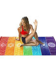 Rainbow Chakra Beach Mat