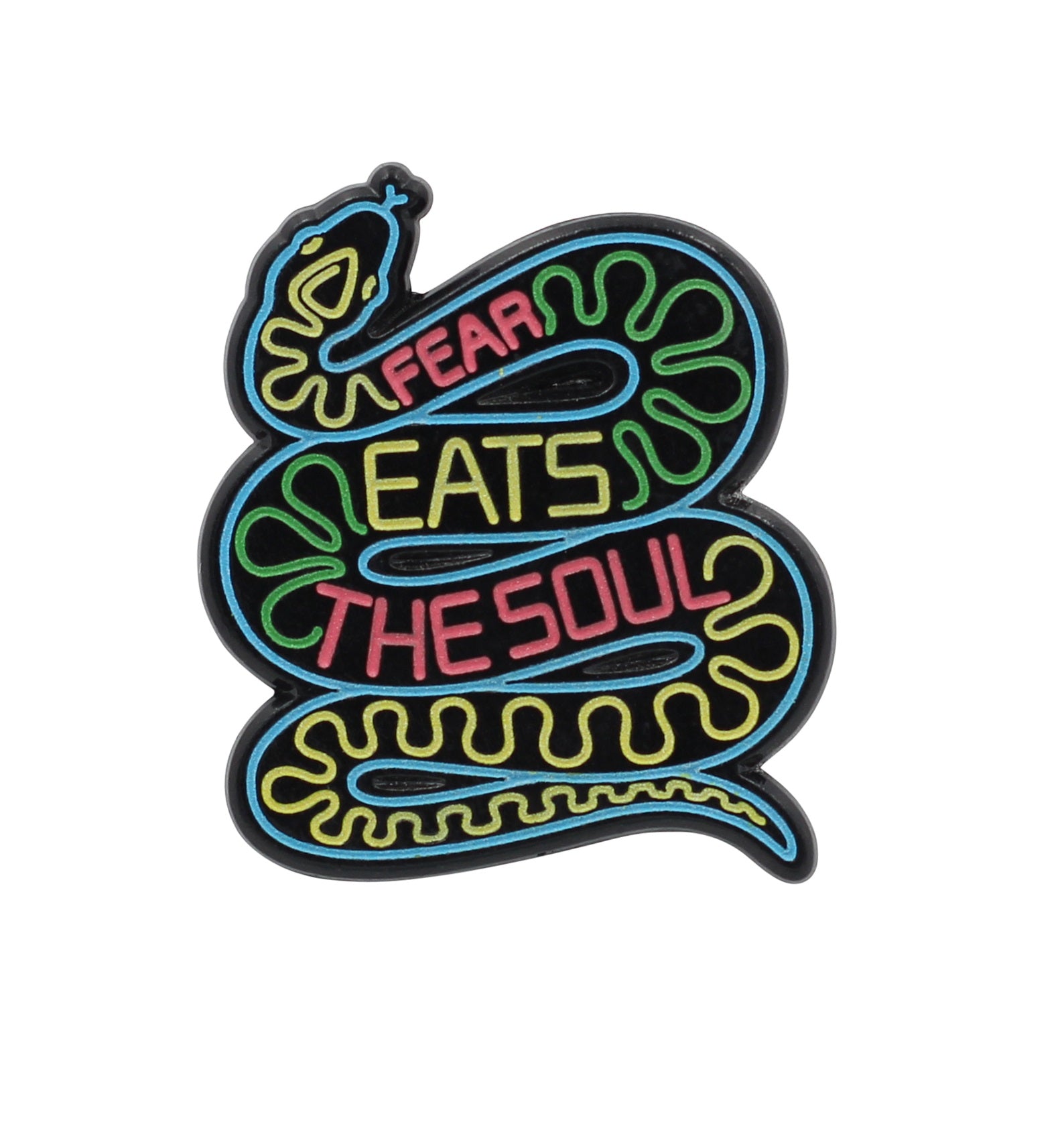 Fear Eats the Soul Snake Enamel Pin