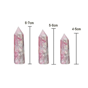 Plum Blossom Tourmaline Crystal Point