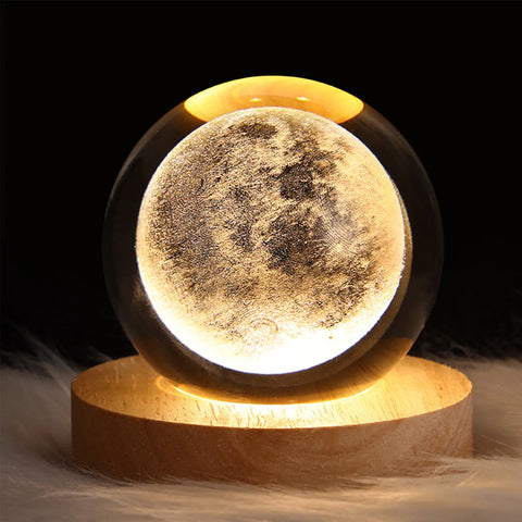 LED Crystal Ball Glowing Galaxy Lamp