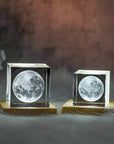 3D Moon Cube LED Light