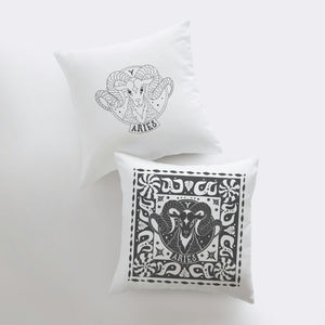 Aries Block Print Pillow