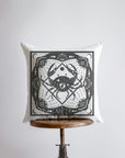 Cancer Block Print Pillow