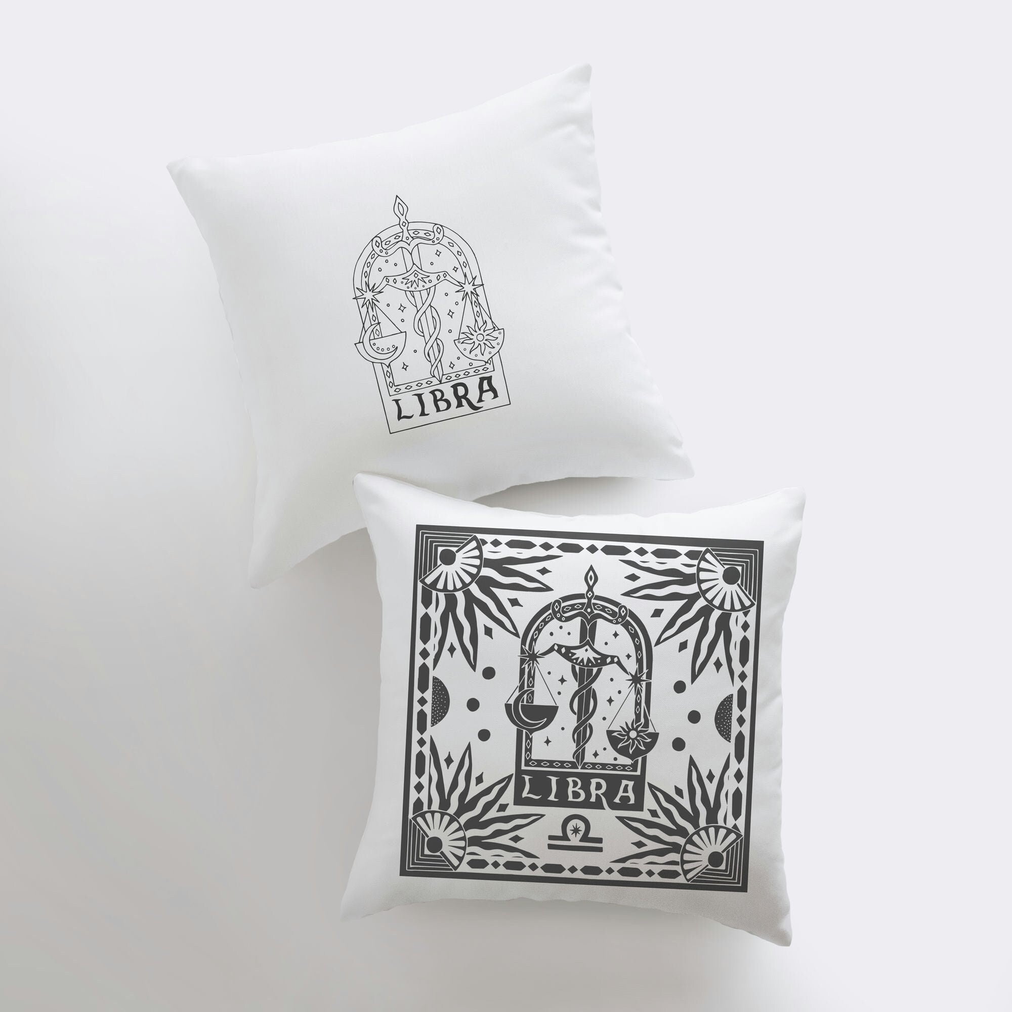 Libra Block Print Pillow