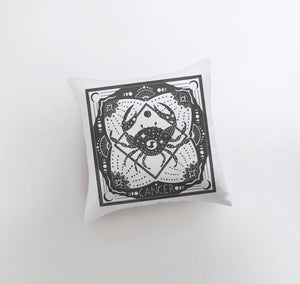 Cancer Block Print Pillow