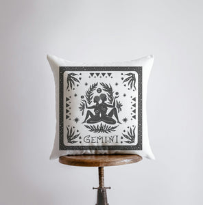 Gemini Block Print Pillow