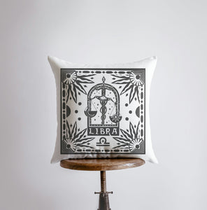 Libra Block Print Pillow