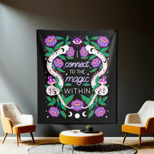 I Connect to the Magic Within Tapestry