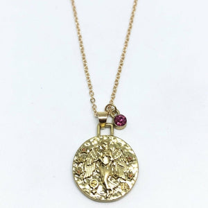 Double Sided Zodiac Coin Necklace