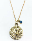 Double Sided Zodiac Coin Necklace