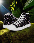 Black Crystal Moon Moth Hightop Sneakers