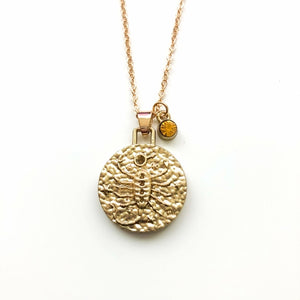 Double Sided Zodiac Coin Necklace