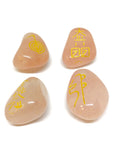 Gold Engraved Crystal Reiki Stones