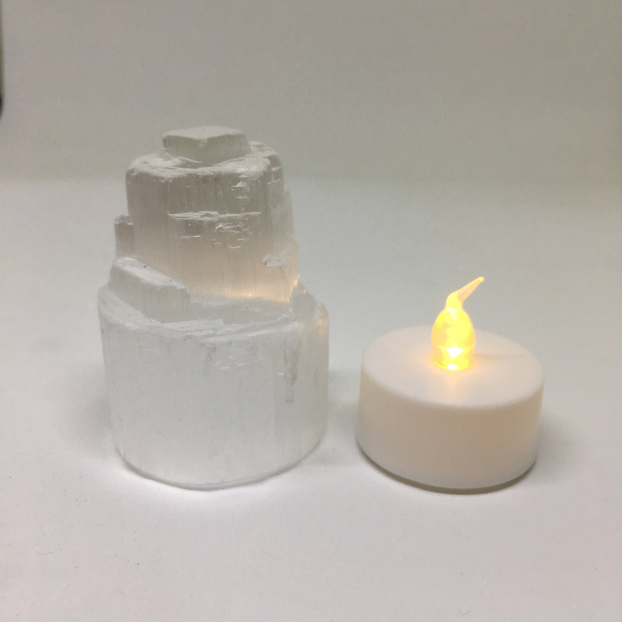 Selenite Tower Tealight