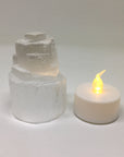 Selenite Tower Tealight