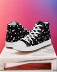 Black Crystal Moon Moth Hightop Sneakers