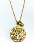 Double Sided Zodiac Coin Necklace