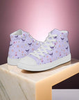 Lavender Crystal Moon Moth Hightop Sneakers