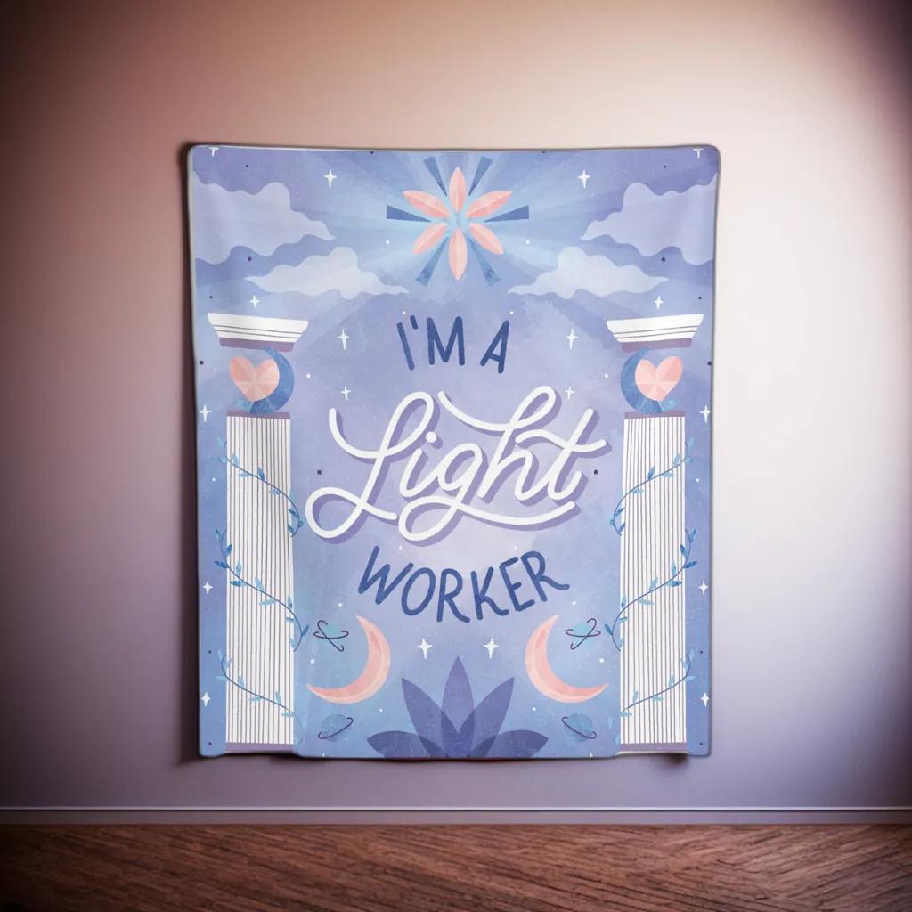 I&#39;m a Light Worker Tapestry