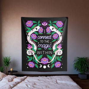 I Connect to the Magic Within Tapestry