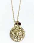 Double Sided Zodiac Coin Necklace