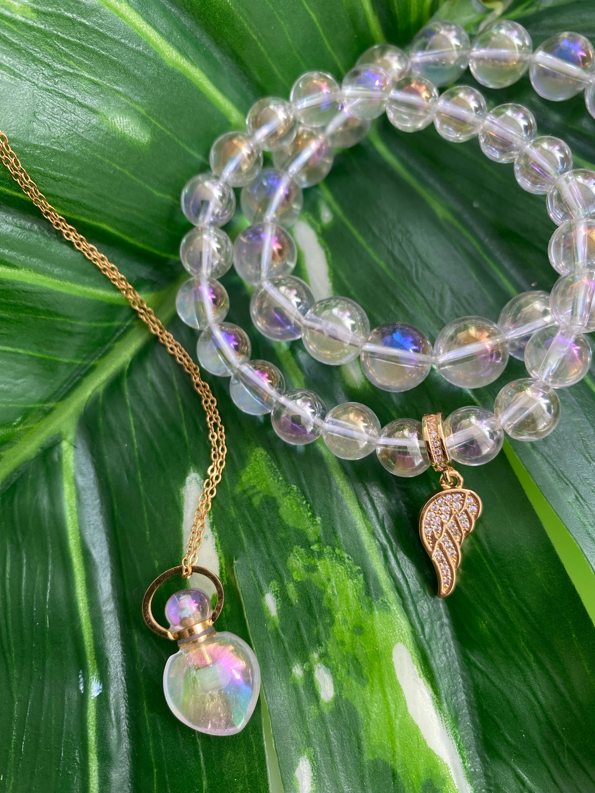 Angel Aura Aroma Gem Necklace