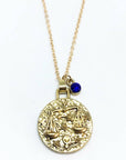 Double Sided Zodiac Coin Necklace