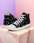 Black Crystal Moon Moth Hightop Sneakers