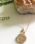 Double Sided Zodiac Coin Necklace