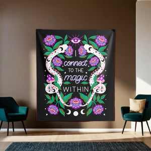 I Connect to the Magic Within Tapestry