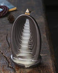 Clay Waterfall Backflow Incense Holder